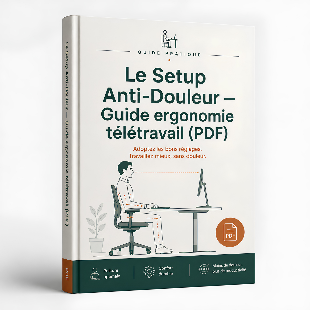 Le Setup Anti-Douleur · Guide ergonomie télétravail (PDF)