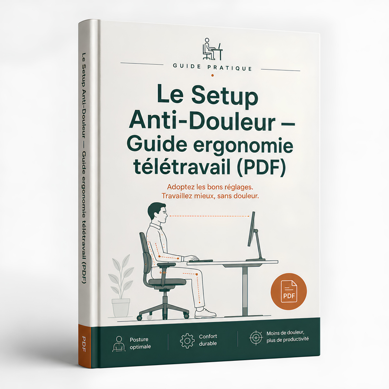 Le Setup Anti-Douleur — Guide ergonomie télétravail (PDF)